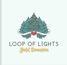 Gold donation badge