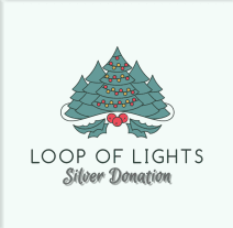 Silver donation badge